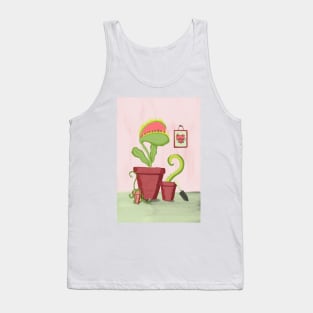 Goth Garden Love with Venus Fly Trap Tank Top